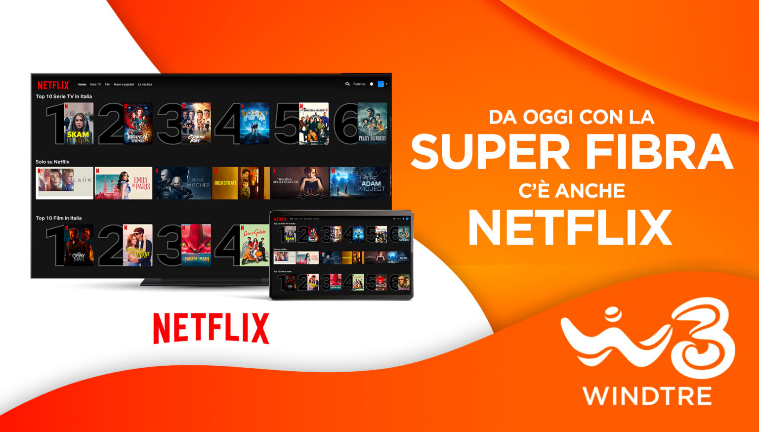 WindTre Arriva La Nuova Offerta Con Super Fibra E Netflix