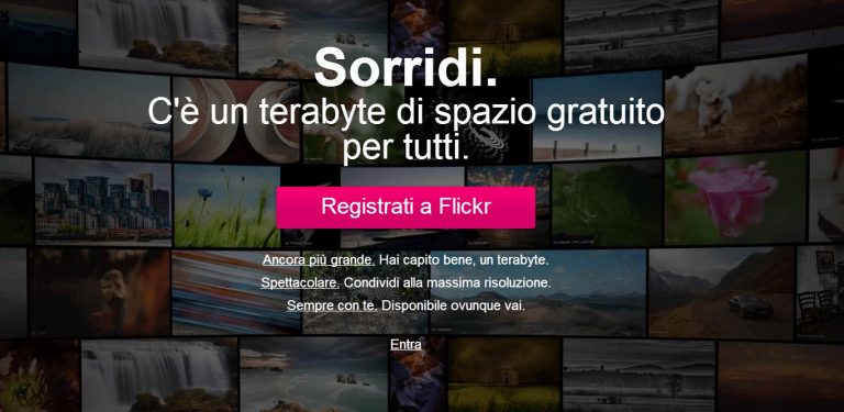 Yahoo aggiorna Flickr ed offre 1Tb di spazio gratuito