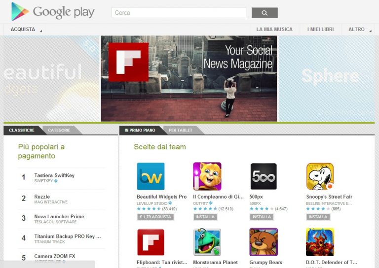 Google aggiorna anche la versione web del Google Play Store!