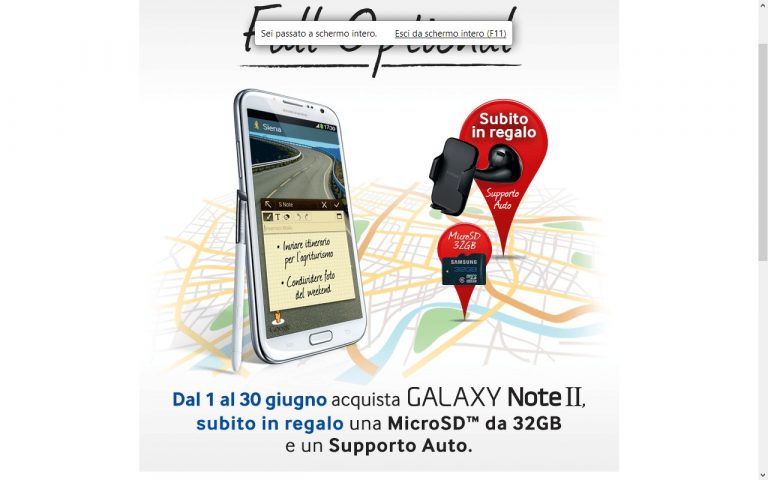 Nuova promozione per il Samsung Galaxy Note 2 !