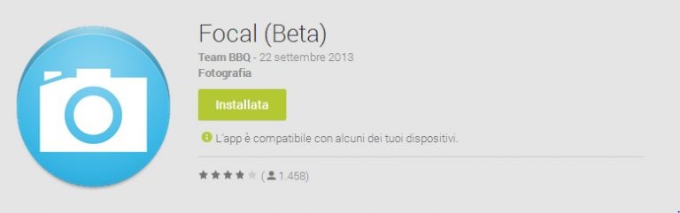 Focal Camera Beta disponibile per tutti i dispositivi Android!