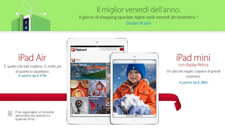 Il Black Friday arriva anche in Italia! Confermata la giornata dello shopping Apple