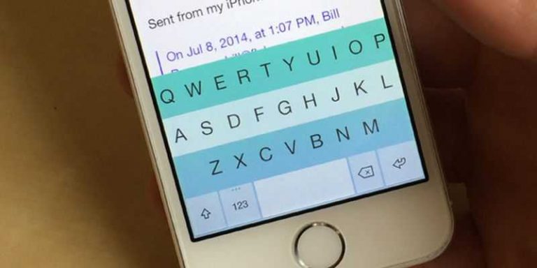 In arrivo la prima tastiera personalizzata IOS 8 con scrittura swipe