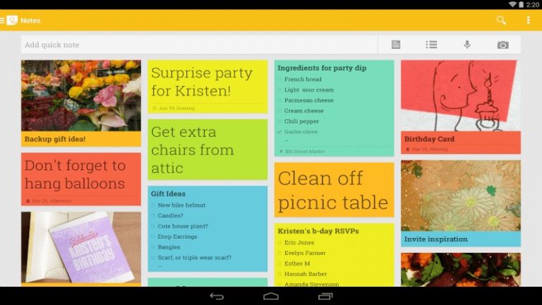 Anche Google Keep si aggiorna con note ed elenchi in Material Design