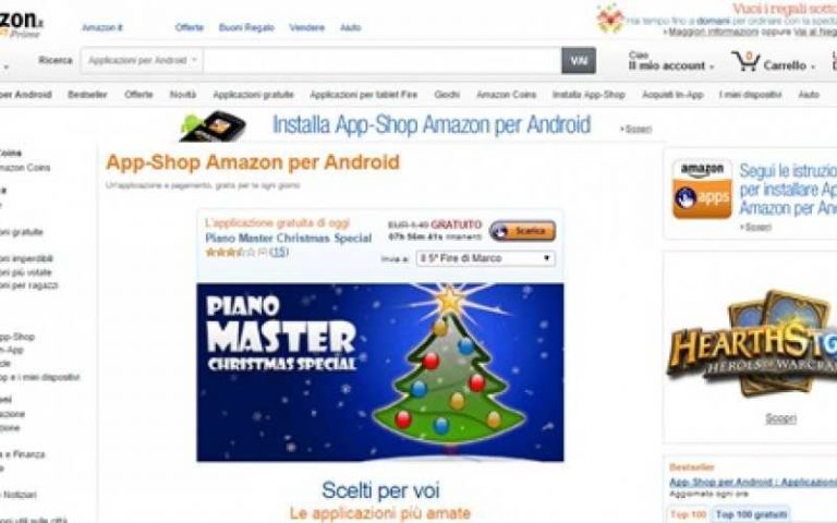 Natale 2014: Amazon regala 175€ di app