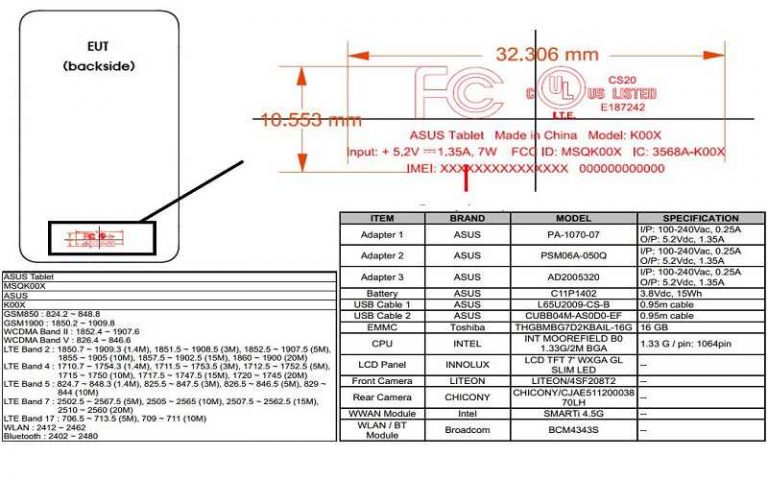 ASUS Fonepad 7 (K00X)