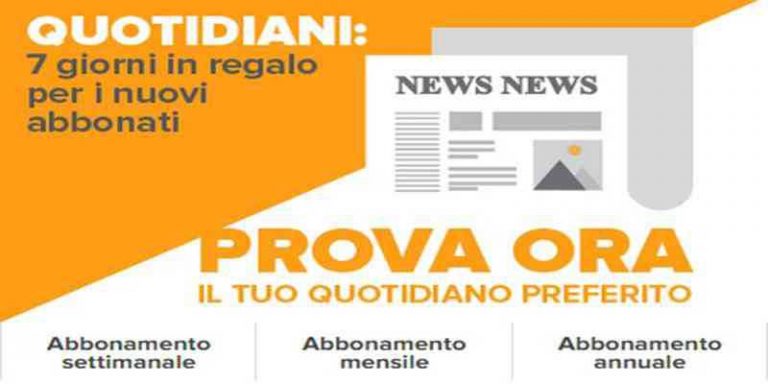 Edicola italiana da oggi online per pc, tablet e smartphone!