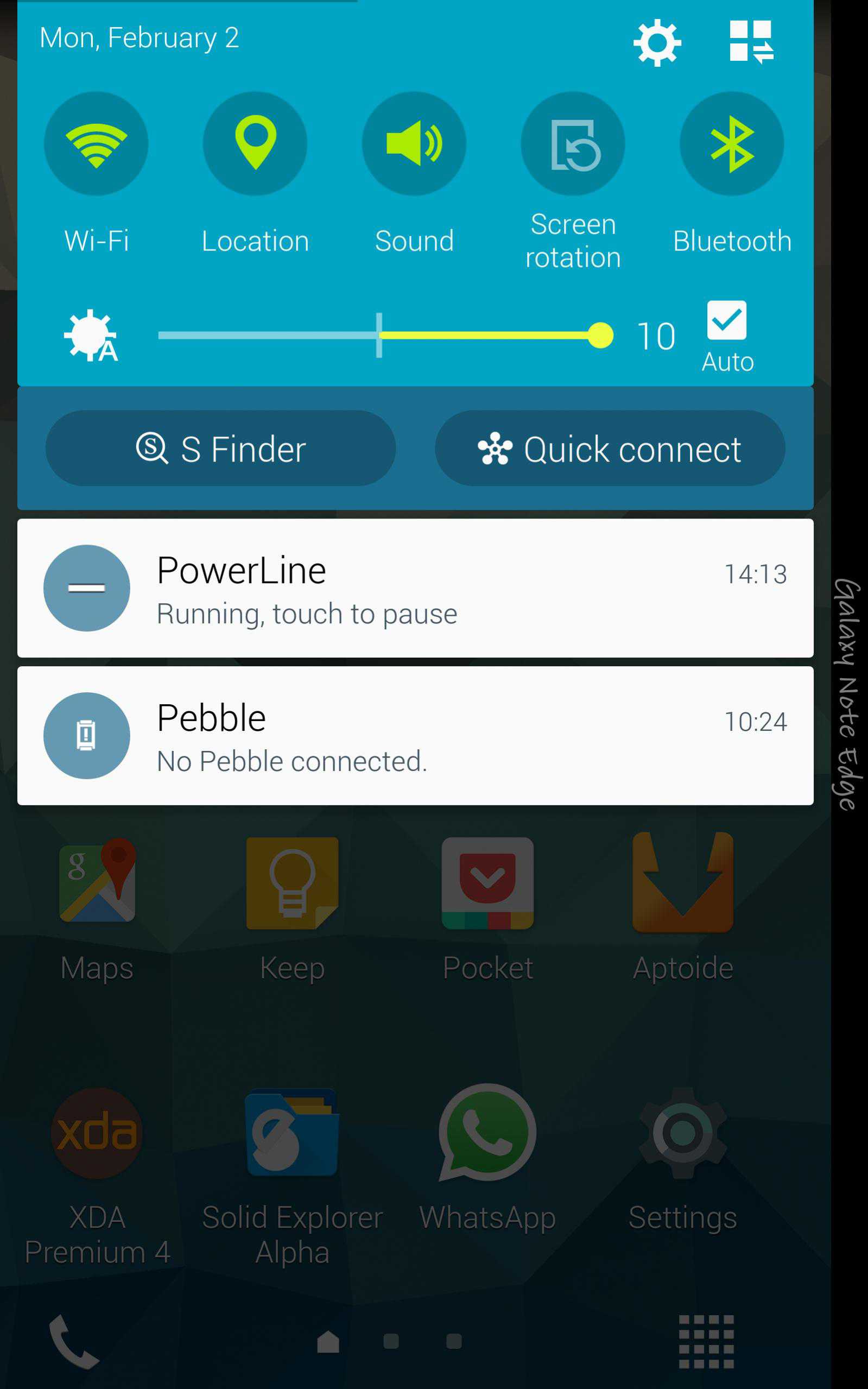 Lollipop per Galaxy Note Edge