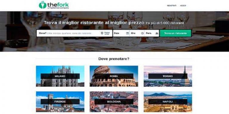 prenotare ristorante con TheFork