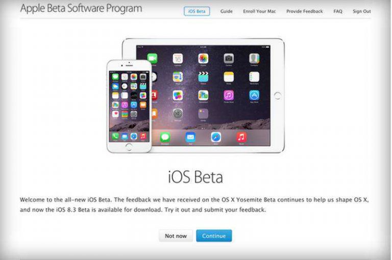 Come installare iOS 8.3 beta pubblica