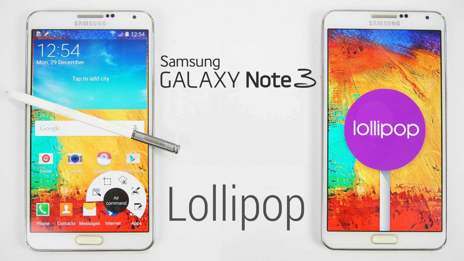 Galaxy Note 3 Android Lollipop