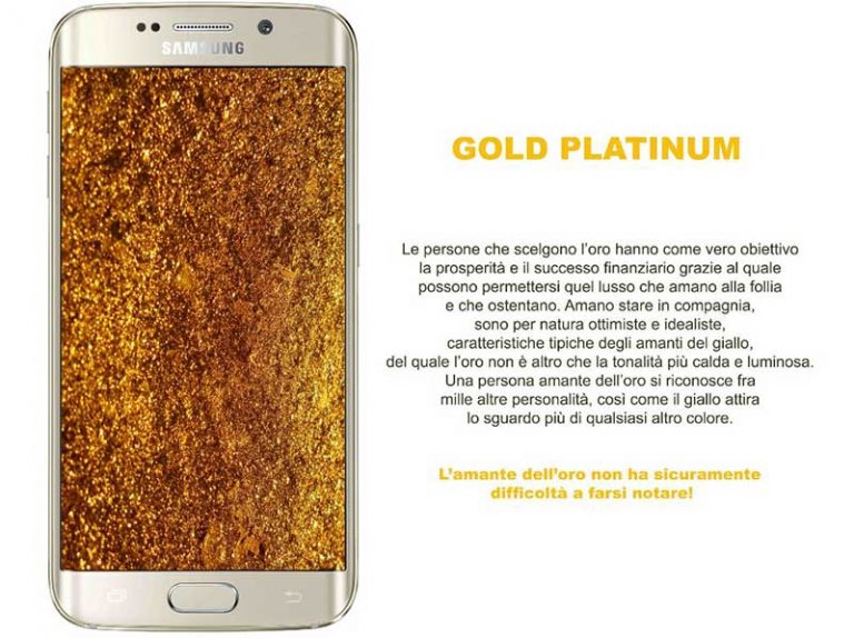 Febbre dell’oro per Samsung Galaxy S6