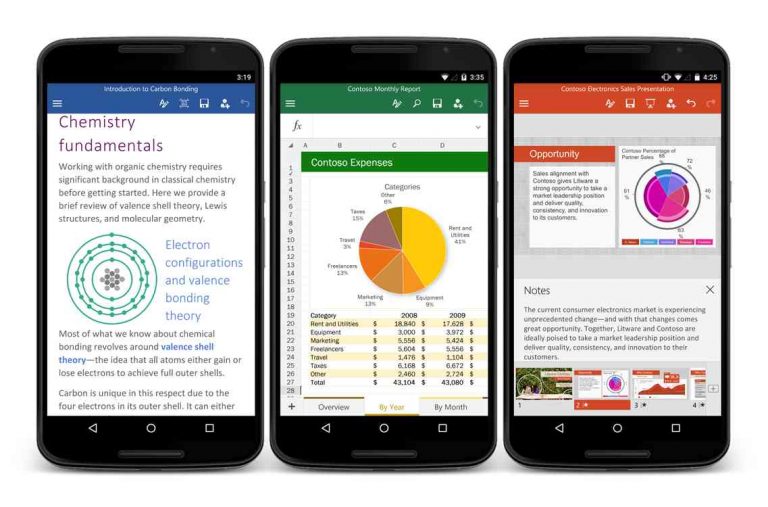 Microsoft Office apps ora anche per smartphone Android