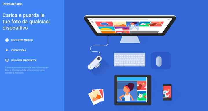 Google Foto, ecco il caricamento con il client Desktop