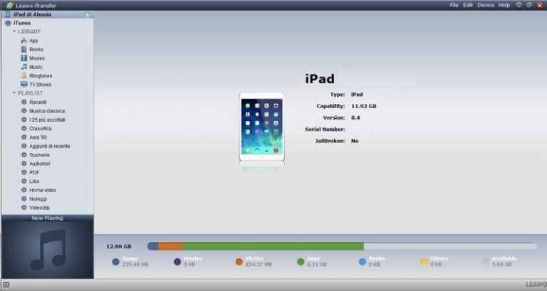 Leawo iTransfer per trasferire file su iPhone ed iPad senza iTunes