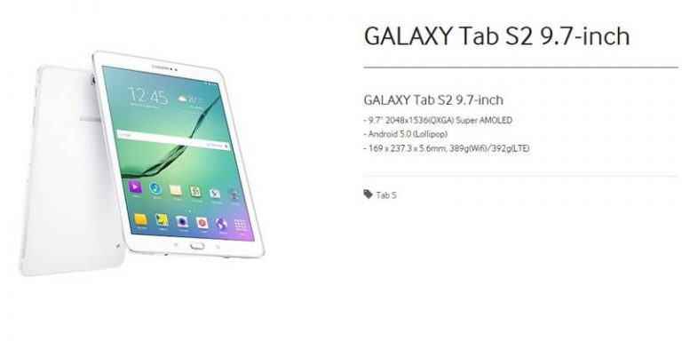 Galaxy Tab S2