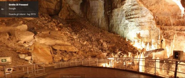 Grotte di Frasassi e Vento esplorabili da casa con Street View