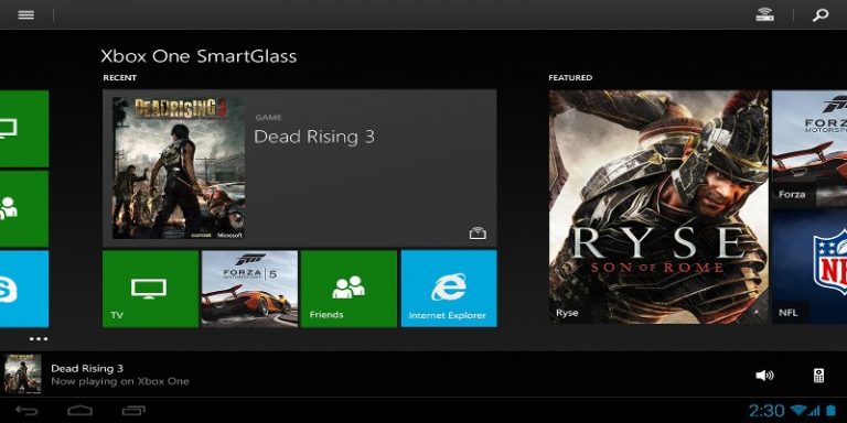 Xbox One SmartGlass, ecco le funzionalità