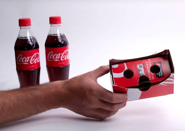 Coca Cola e realtà virtuale, ecco come trasformare le loro confezioni di cartone in visori 3D