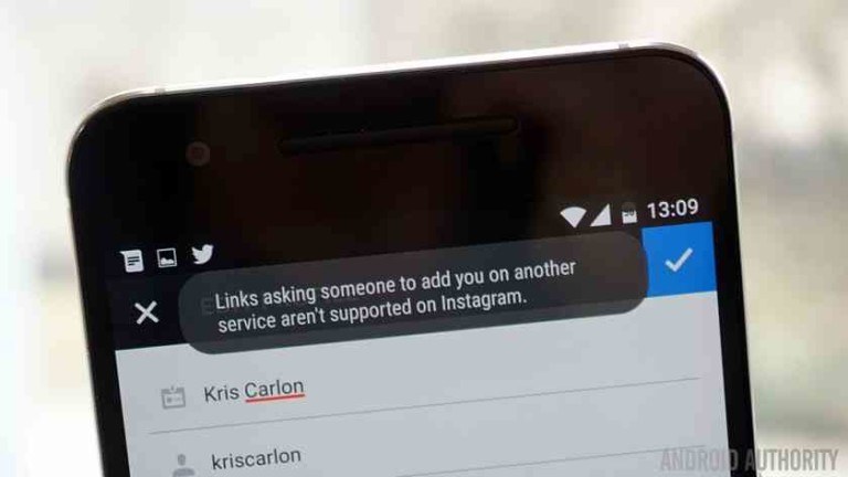 Instagram blocca i link di Telegram e Snapchat