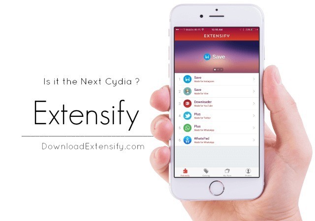 Extensify, installare diversi tweak senza jailbreak