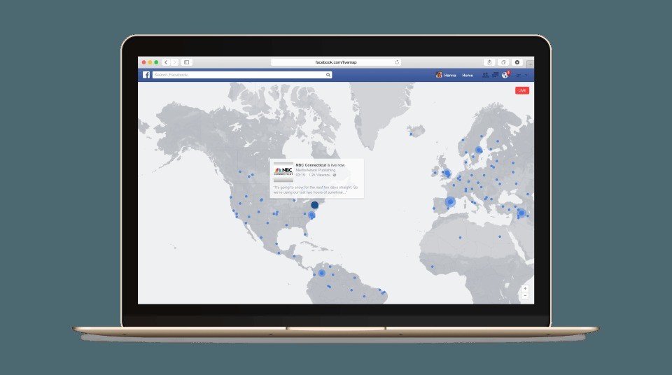 Facebook Live Map