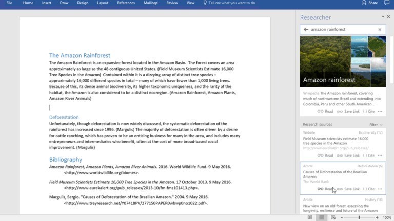 Microsoft aggiorna Word con nuovi strumenti per i documenti di ricerca