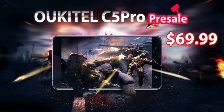 OUKITEL C5 PRO, il più economico 4G LTE in pre vendita a 70$