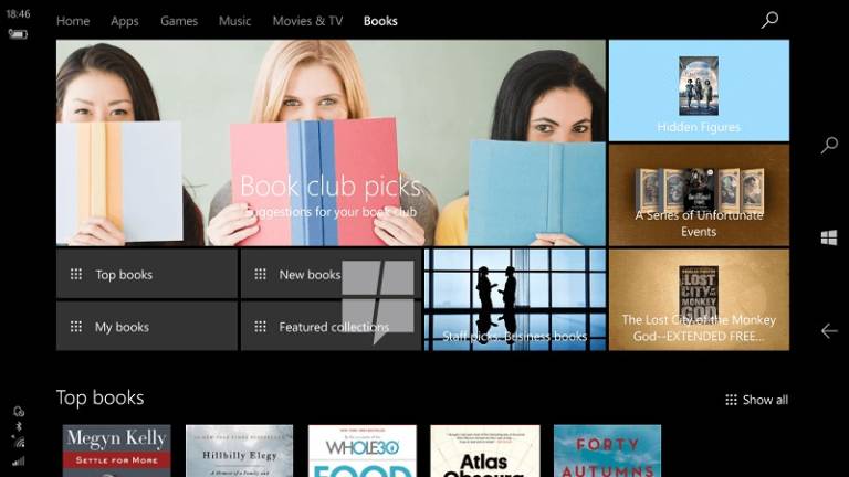 Windows 10 Creators Update, in arrivo gli ebooks nello Store ufficiale