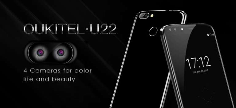 OUKITEL U22, il primo al mondo con doppia fotocamera anteriore e posteriore