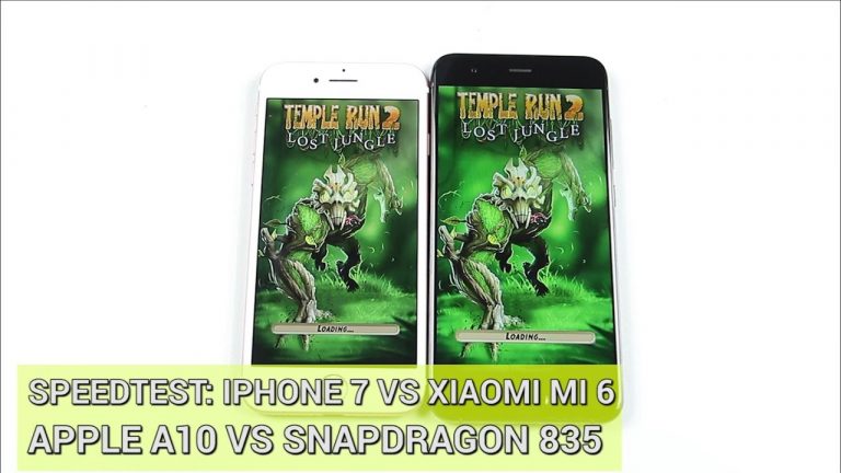 Speedtest Xiaomi Mi 6 vs iPhone 7: Snapdragon 835 vs Apple A10 Fusion