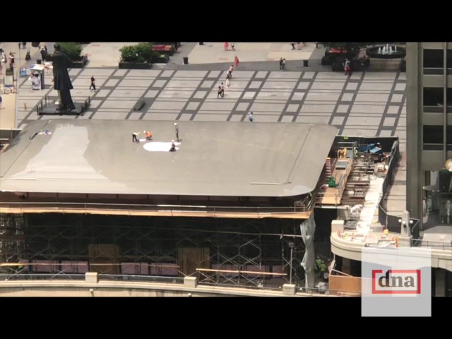 Il nuovo Apple Store di Chicago ha un tetto davvero particolare