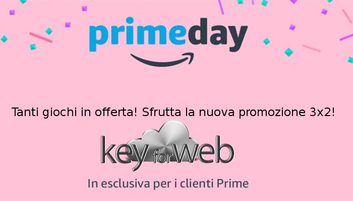 Amazon Prime Day, Promozione 3×2 Videogames su diverse console