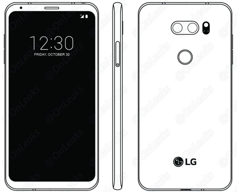 LG V30 salta fuori dal manuale utente, come Galaxy S8 e LG G6 con schermo in 18:9