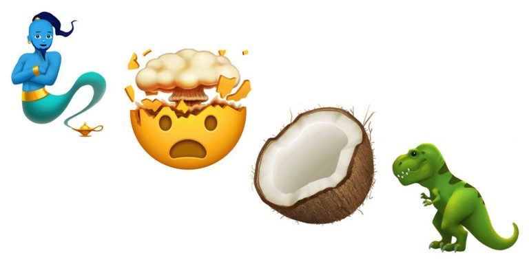 iOS 11 introdurrà nuove emoji, eccone alcune tra cocco, T-Rex, Zebra e Zombie