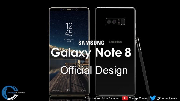 Samsung Galaxy Note 8: linee sinuose, schermo enorme, cornici inesistenti, un capolavoro in questo nuovo concept