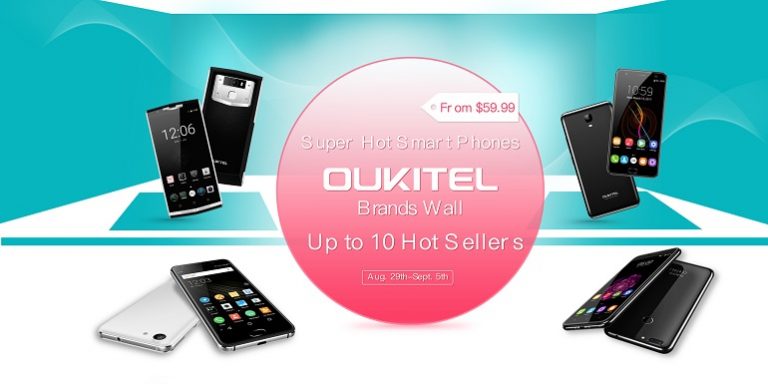 OUKITEL annuncia una vendita lampo su Gearbest su 10 diversi smartphone