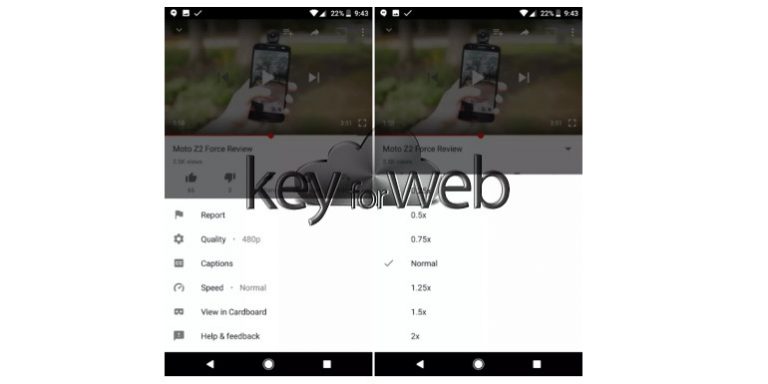 YouTube per iOS e Android: ora è possibile scegliere la velocità di riproduzione del filmato