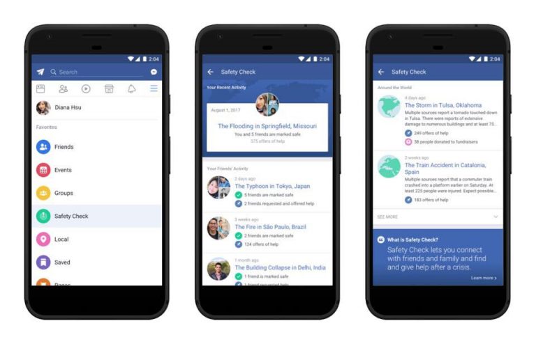 Facebook pronta a migliorare Safety Check per la gestione delle emergenze