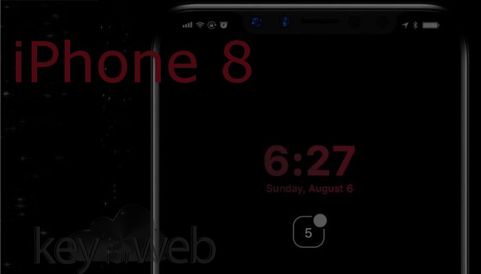 iPhone 8 con iOS 11 e tutte le nuove funzioni della Function Area immaginate in un concept