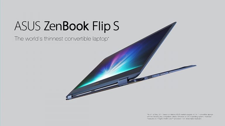 Asus Zenbook Flip S: convertibile 2-in-1 top di gamma con design super sottile