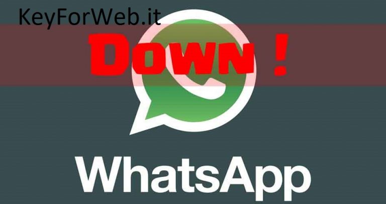 WhatsApp Down 3 novembre 2017, problemi con i messaggi