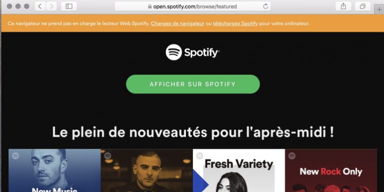 Spotify non è più compatibile con Safari per gli utenti Mac