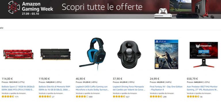 Amazon Gaming Week: secondo giorno di imperdibili offerte dedicate al gaming