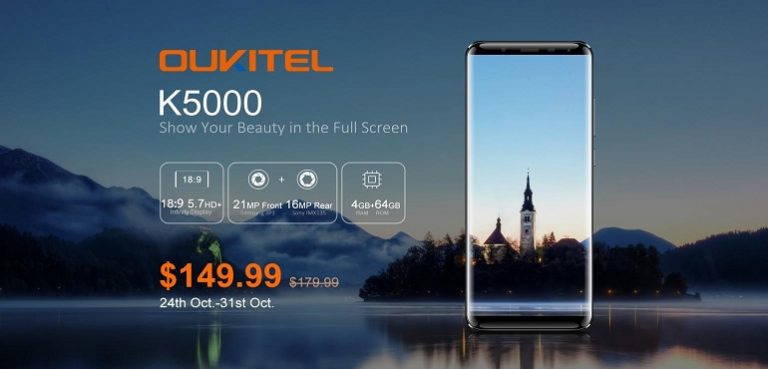 OUKITEL K5000 disponibile dal 24 Ottobre a 149.99 dollari