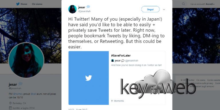 Twitter lancerà un nuovo modo per salvare i tweet da leggere in un secondo momento