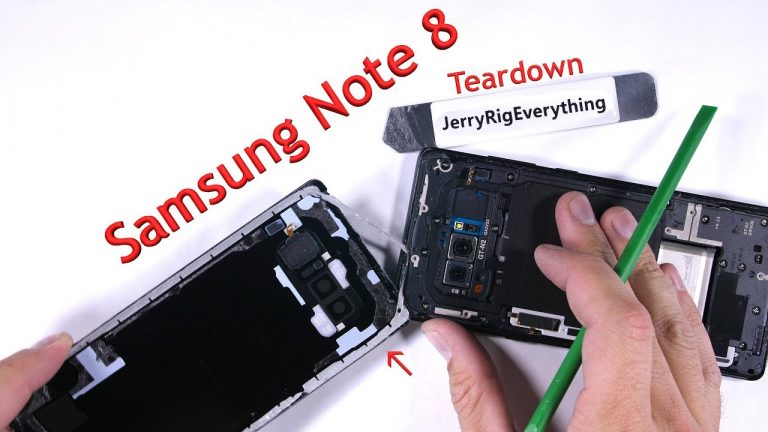 Samsung Galaxy Note 8 in un nuovo Teardown di JerryRigEverything