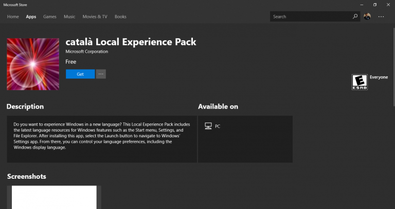 I Language Pack di Windows presto sul Microsoft Store