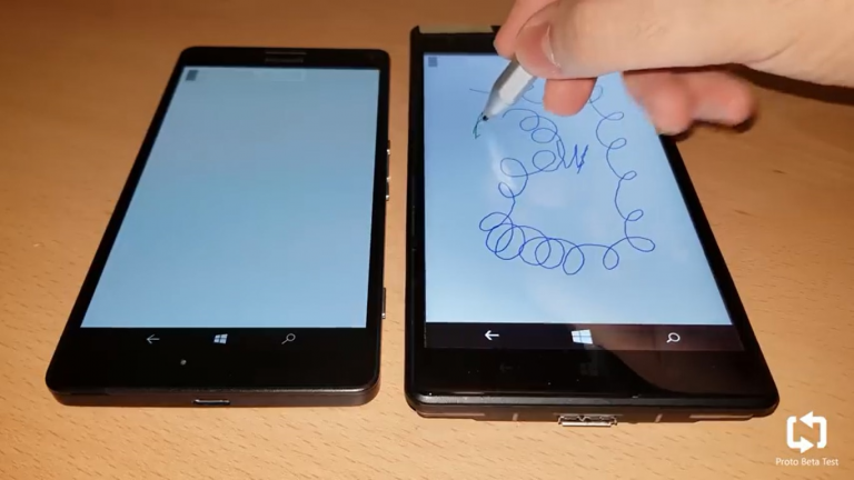 Lumia, un prototipo prevedeva l’uso con la Surface Pen