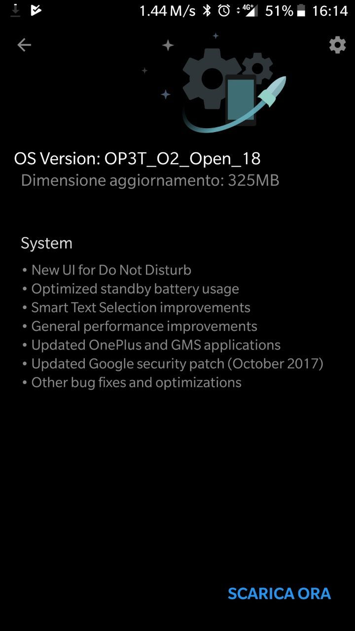 aggiornamento OnePlus 3
